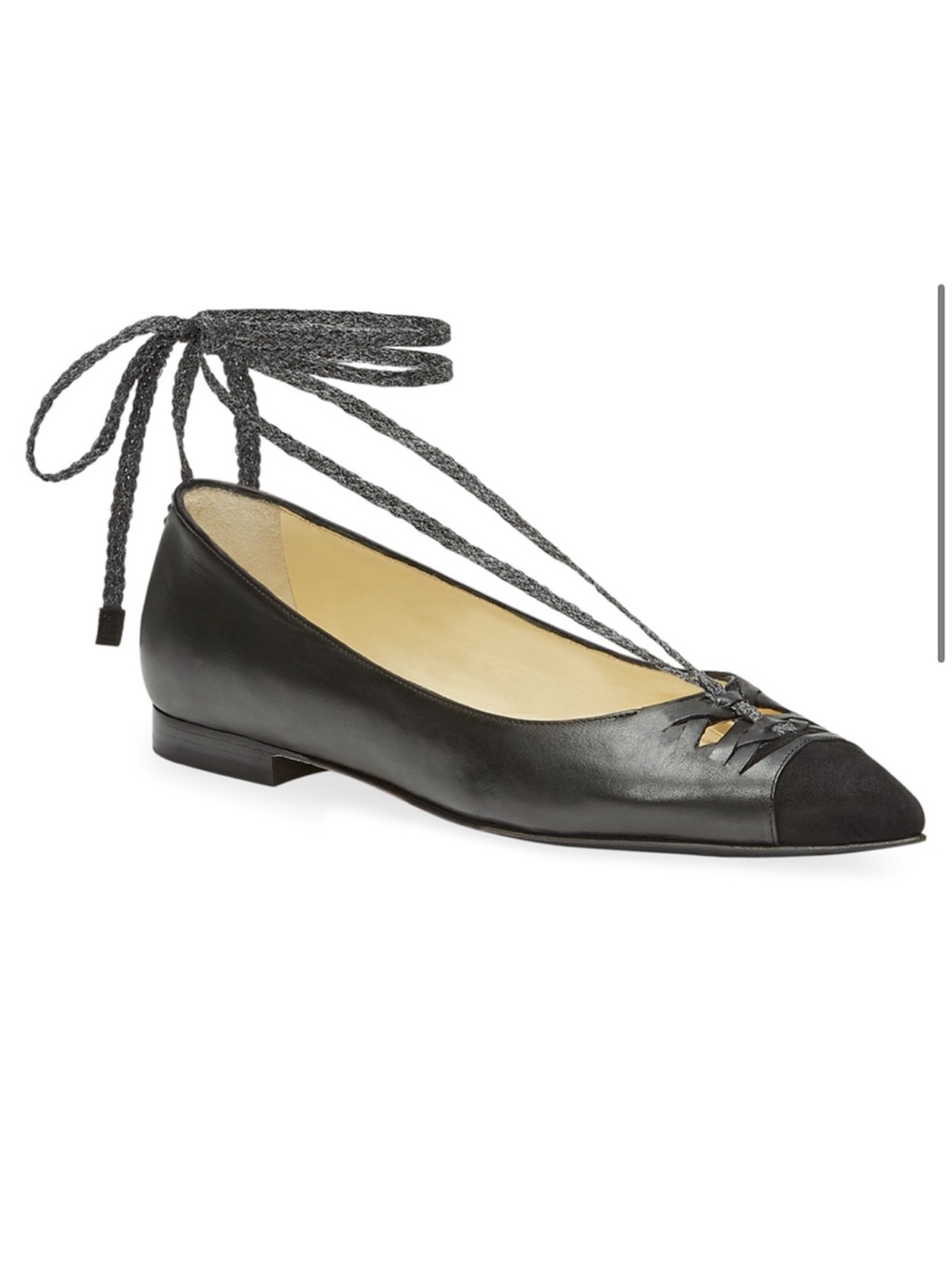 NEW Sarah Flint Lily Ankle-Tie Flats 
Seen on Meghan Markle Size 41 US 10